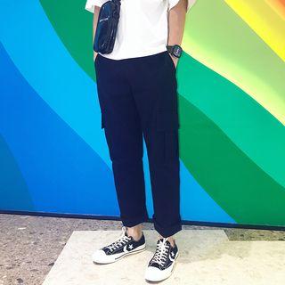 Couple Matching Cropped Cargo Pants