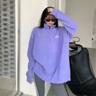 Long-sleeve Loose-fit Zip Pullover