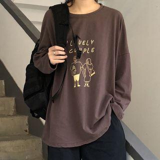 Long-sleeve Graphic Print T-shirt