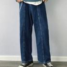 Wide Straight-cut Cropped Jeans