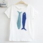 Fish Print T-shirt