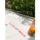French-lettering Cotton T-shirt