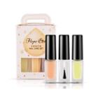 Keratin Nail Care Set: Base Coat 4g + Top Coat 4g + Nail Strengthener 4g 4g X 3