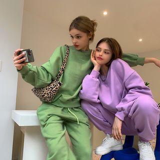 Colored Logo-embroidered Sweatshirt