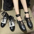 Lace-up Ankle Strap Oxfords