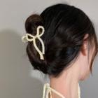 Ribbon Hair Claw Gold - One Size