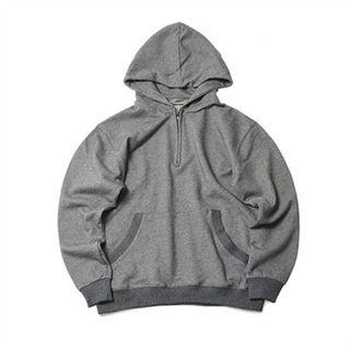 Hooded Zip-front Sweatshirt