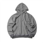 Hooded Zip-front Sweatshirt