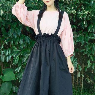 Plain Top / Suspender Skirt / Set