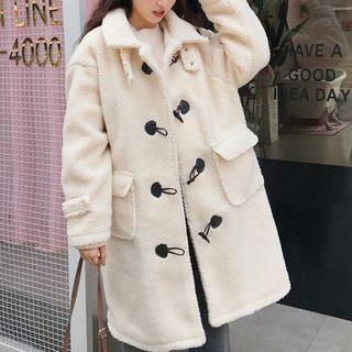 Toggle Fleece Coat As Shown In Figure - One Size