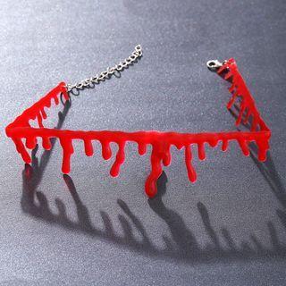 Drippy Blood Choker F1121 - Red - One Size