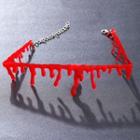 Drippy Blood Choker F1121 - Red - One Size