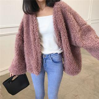 Fleece Open Front Jacket