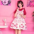 Short-sleeve Blouse / Printed Jumper Dress
