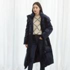 Velvet Padded Long Jacket
