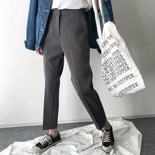 Plain High Waist Dress Pants