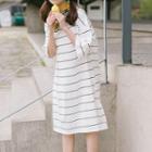 Stripe Mermaid T-shirt Dress
