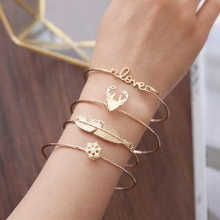 Set Of 4: Bangle As Shown In Figure - One Size