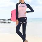Set: Long-sleeve Rashguard + Swim Shorts + Pants