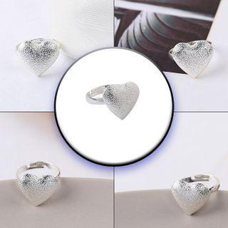 Heart Open Ring 5172 - Silver - One Size