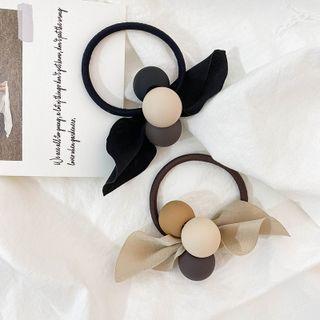 Frosted Circle Ball Hair Tie