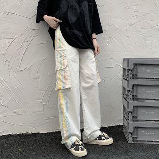 Splash Print Cargo Pants