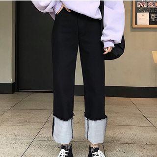 Rolled Denim Pants