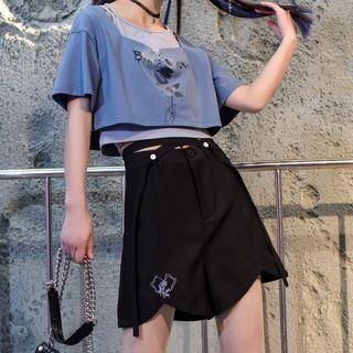 Mock Two-piece T-shirt / Shorts