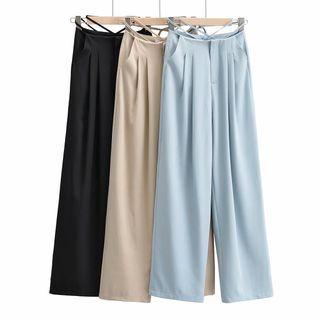Strappy Wide-leg Pants