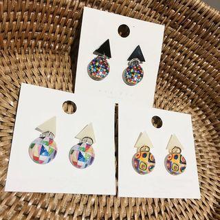Geometric Acrylic Dangle Earring