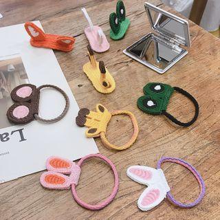 Knit Animal Hair Tie / Hair Clip