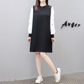Embellished Shift Sweatshirt Dress