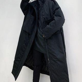 Padded Midi Zip-up Coat