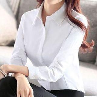 Plain Skirt / Trousers / Blouse Set