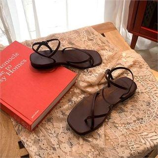 Ankle-strap Slide Sandals