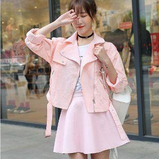 Belted Zip Jacket