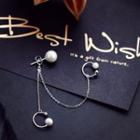 Chained Faux Pearl Earrings