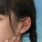 Gear Sterling Silver Earring