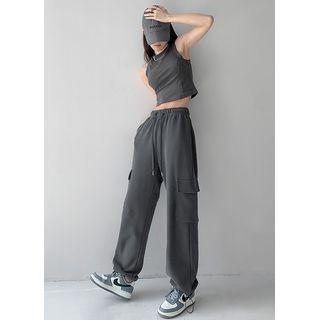 Drawstring Loose-fit Jogger Pants In 6 Colors
