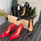 Mesh-trim Stilettos