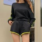 Cutaway T-shirt & Sweatshorts Athleisure Set
