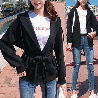 Hooded Open Jacket