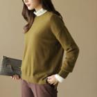 Colored Wool Blend Sweater