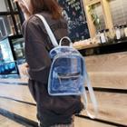 Clear Pvc Letter Patterned Backpack