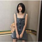 Slim-fit Denim Sleeveless Dress