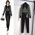 Patterned Sweater / Skinny Jeans / Set