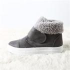 Fleece-lined Fuax-suede Ankle Boots
