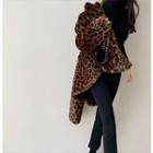 Faux-fur Leopard Jacket One Size