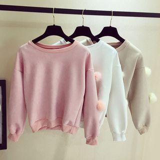 Pom Pom Detail Sweatshirt