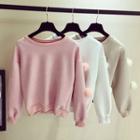 Pom Pom Detail Sweatshirt